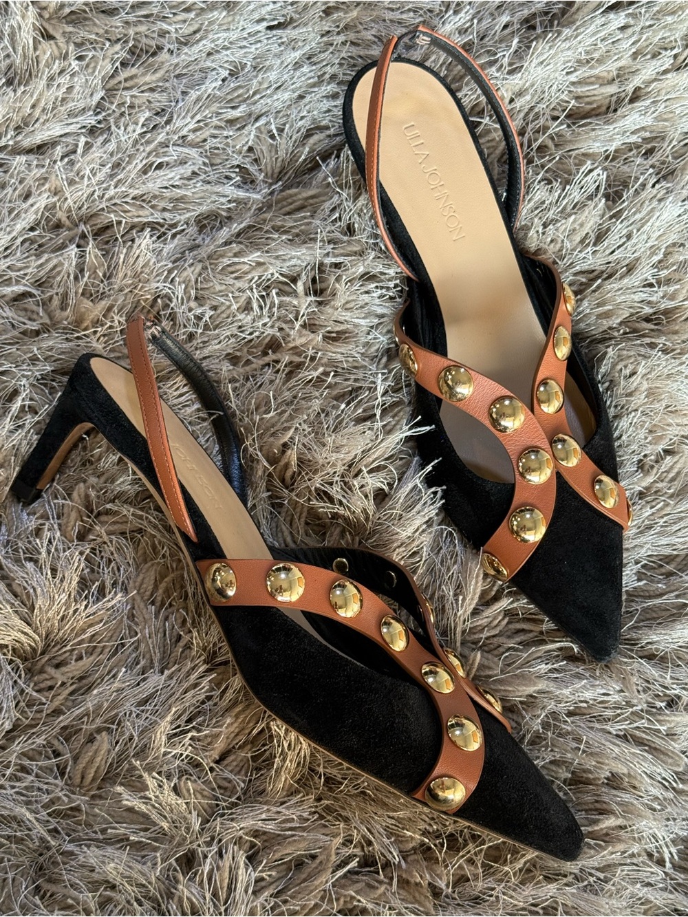 Ulla Johnson Vendome Studded Kitten Heel